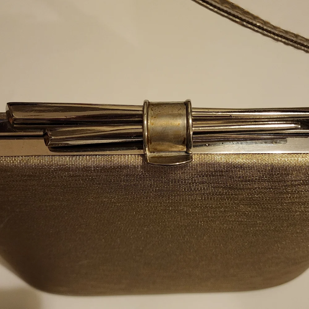 Chic Vintage Gold Women's Clutch Made By Sasha
